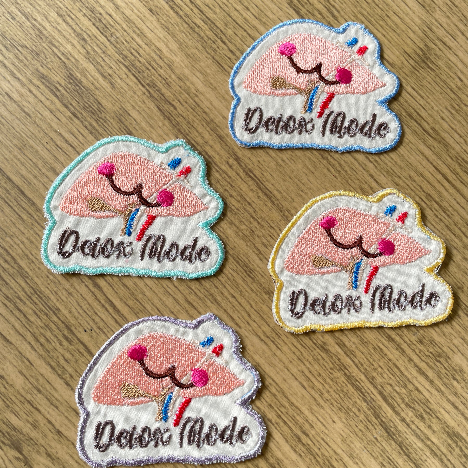 Embroidered Organs Iron on patch/ Anatomy Patch/ Medical Embroidery
