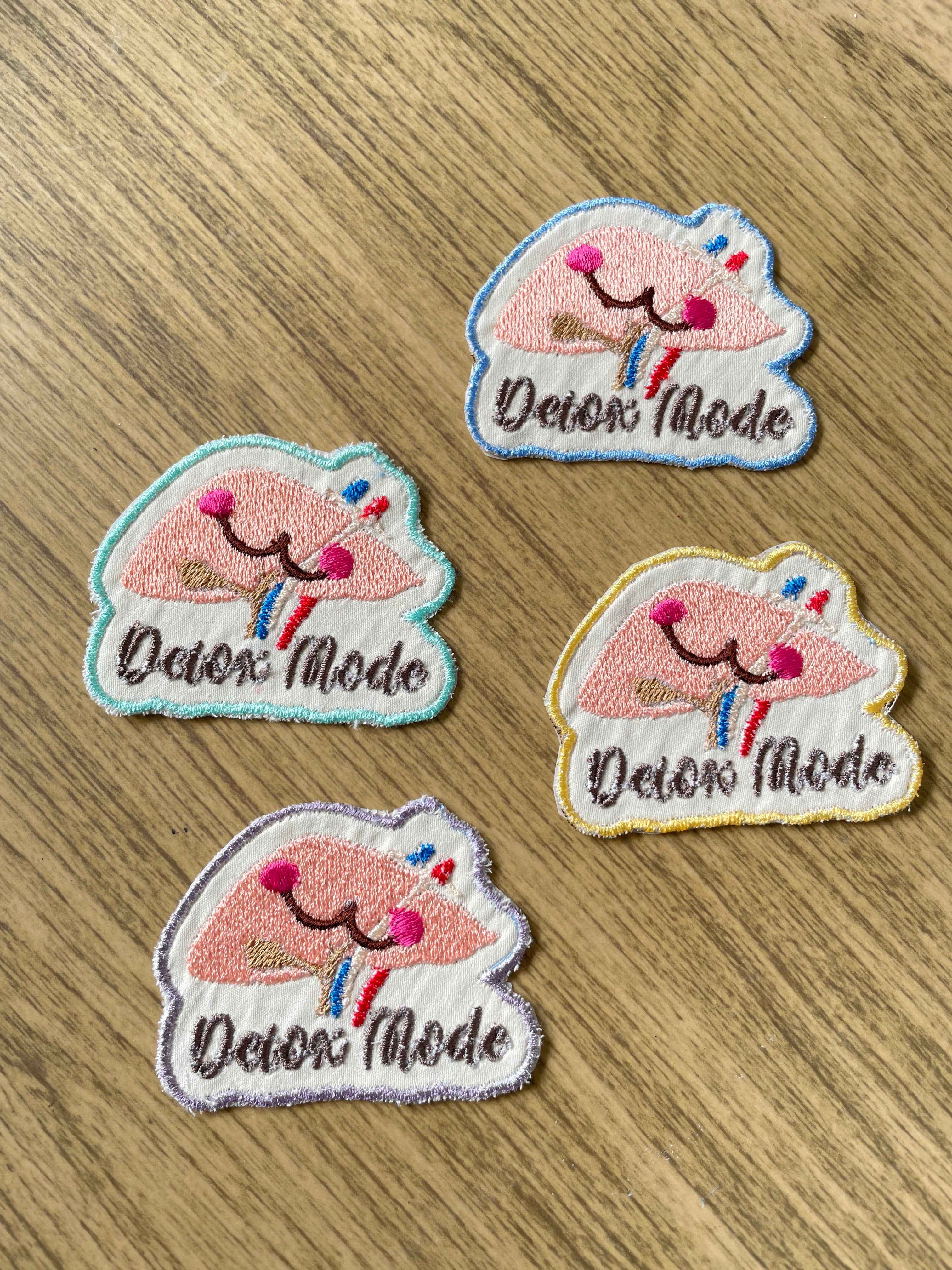 Embroidered Organs Iron on patch/ Anatomy Patch/ Medical Embroidery