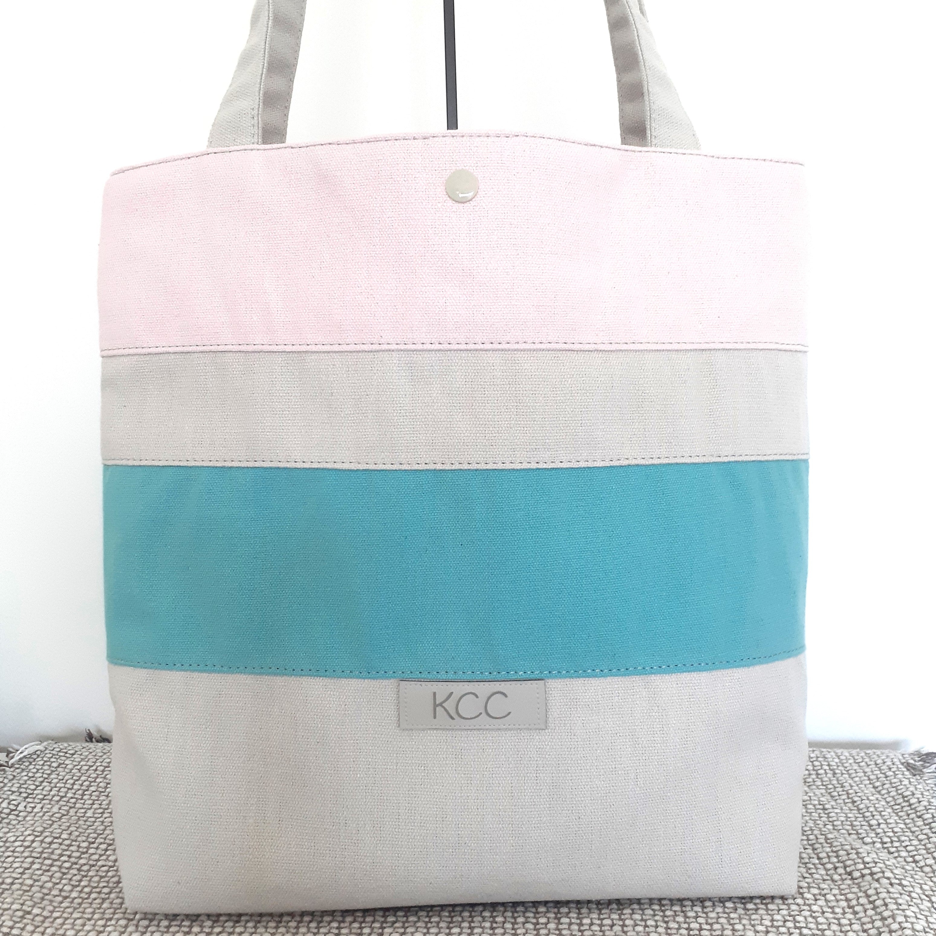 Pastel Panels - Medium Sized Tote Bag