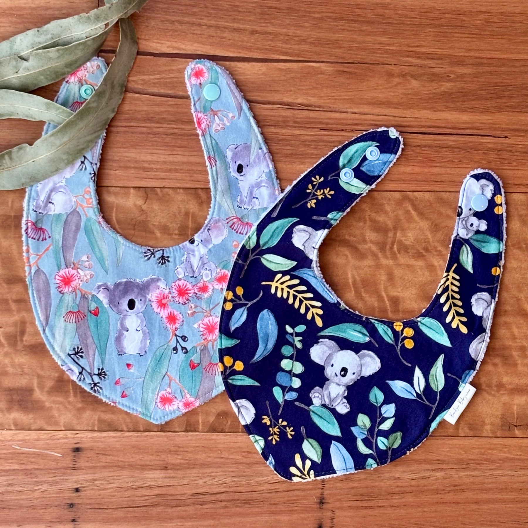 Australiana Baby Bib Set | Koala Friends | Ready to Ship