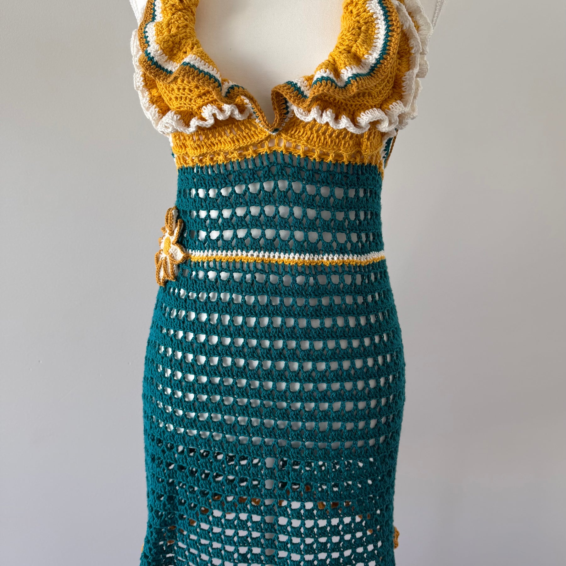 Halterneck Crochet Dress