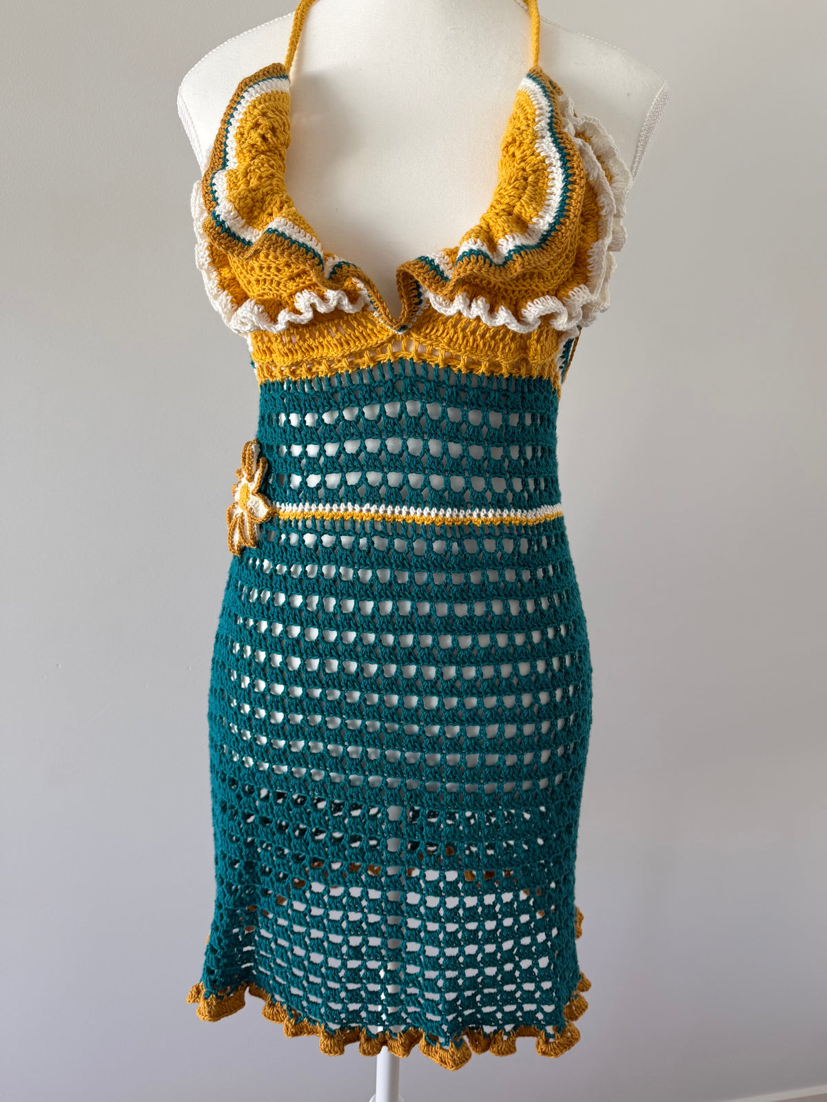 Halterneck Crochet Dress
