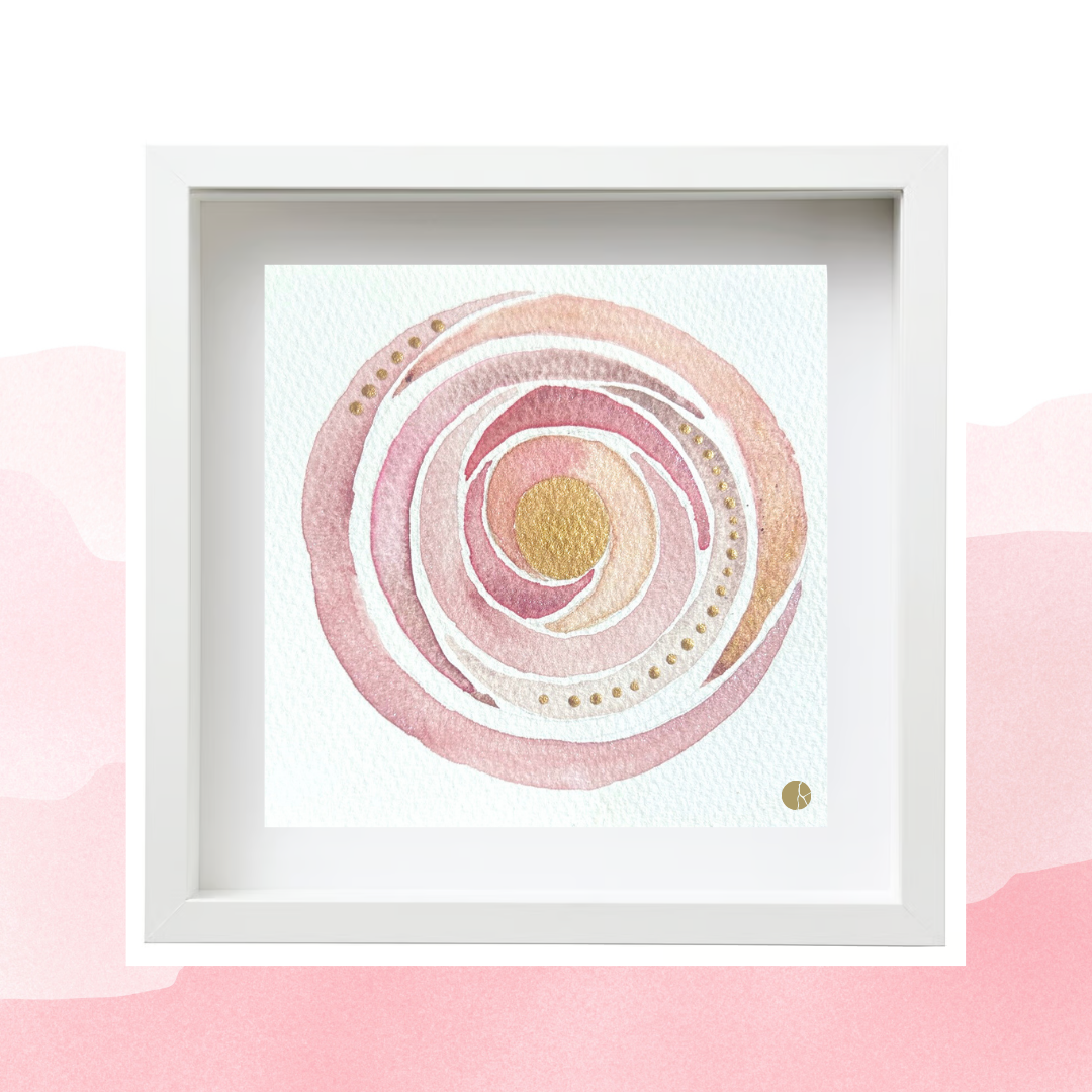 Loving Kindness Made with Crushed Fuschite Jasper and Bronzite