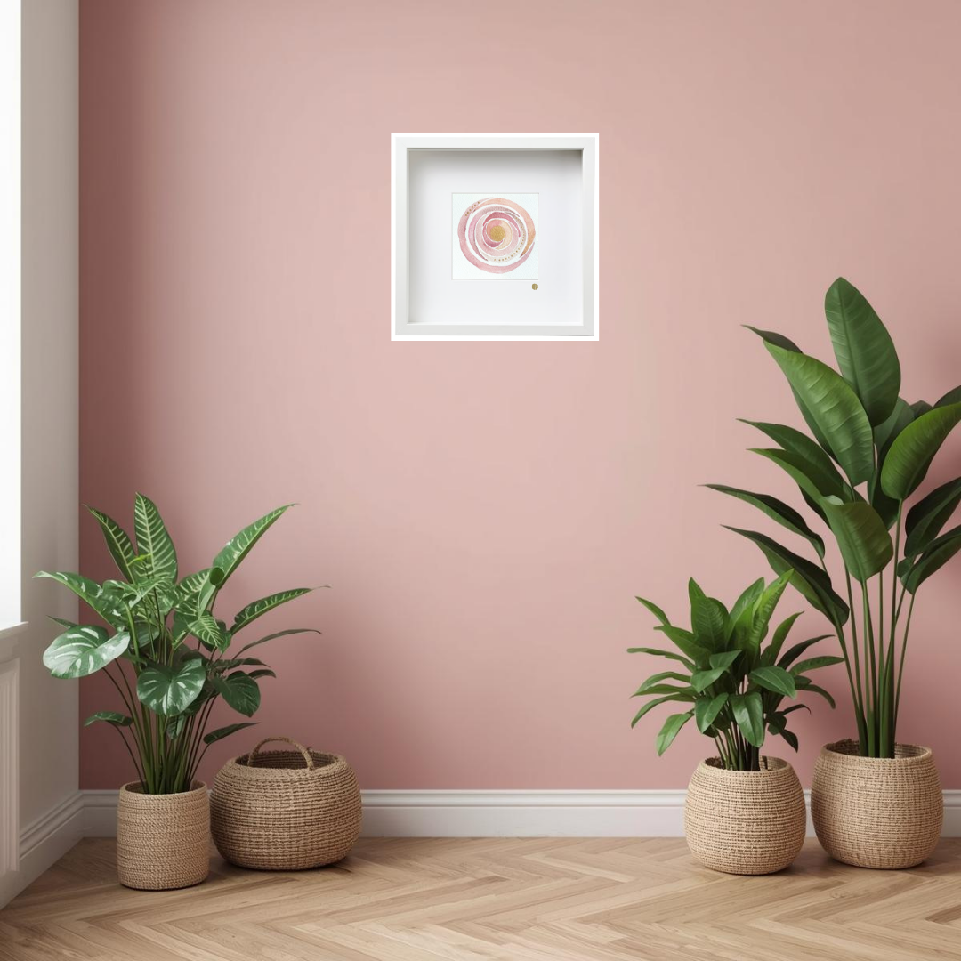 Loving Kindness Made with Crushed Fuschite Jasper and Bronzite