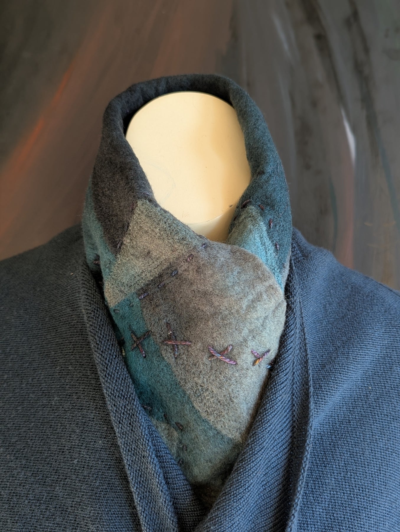 Merino Neck Warmer-Glacier