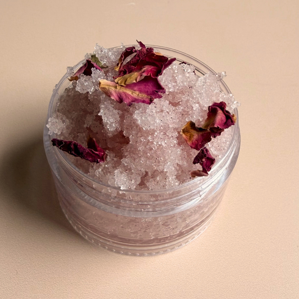 Rose Embrace Sugar Body Scrub | Rose & Sandalwood Exfoliating Body Polish