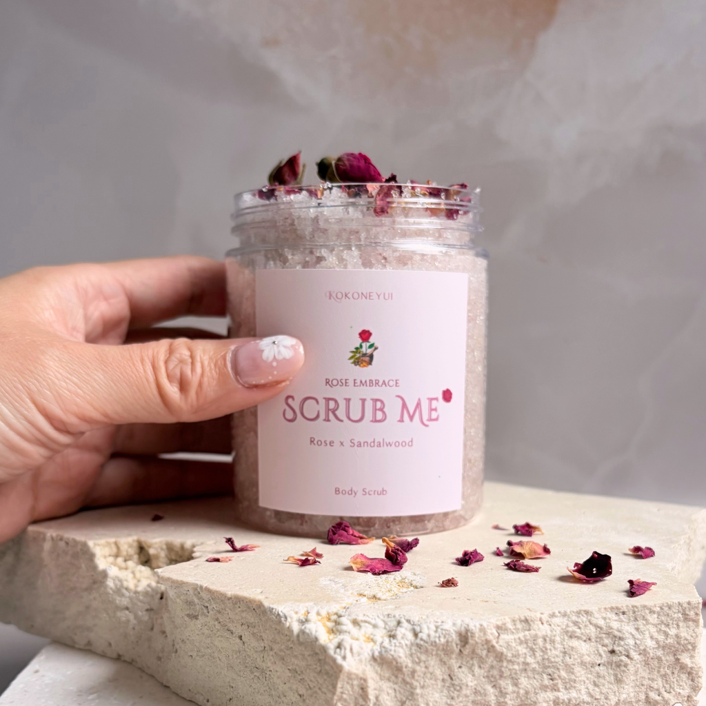 Rose Embrace Sugar Body Scrub | Rose & Sandalwood Exfoliating Body Polish