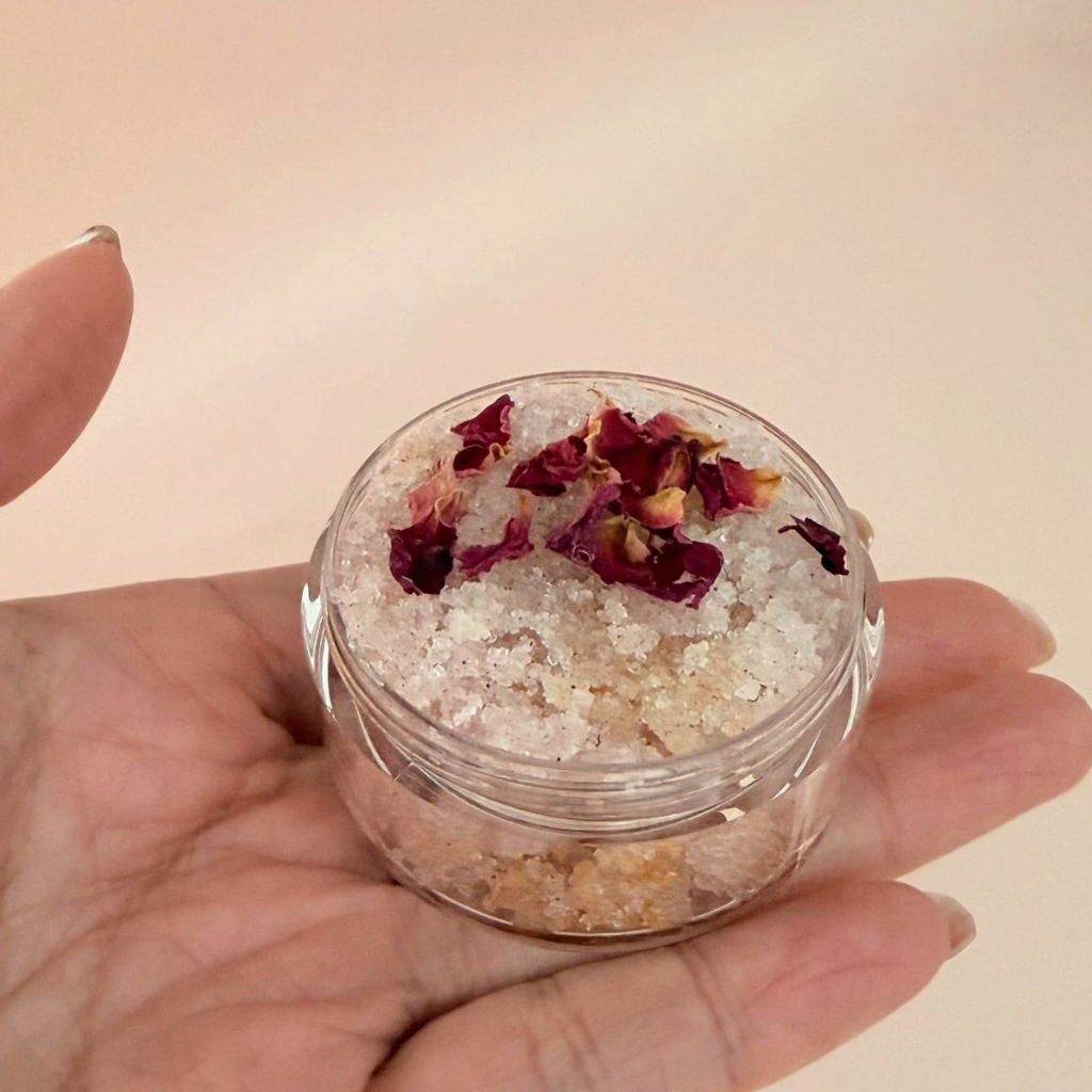 Rose Embrace Sugar Body Scrub | Rose & Sandalwood Exfoliating Body Polish