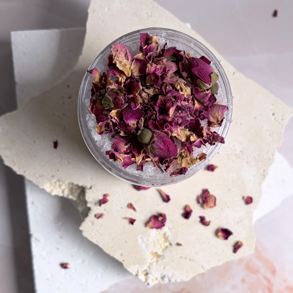 Rose Embrace Sugar Body Scrub | Rose & Sandalwood Exfoliating Body Polish