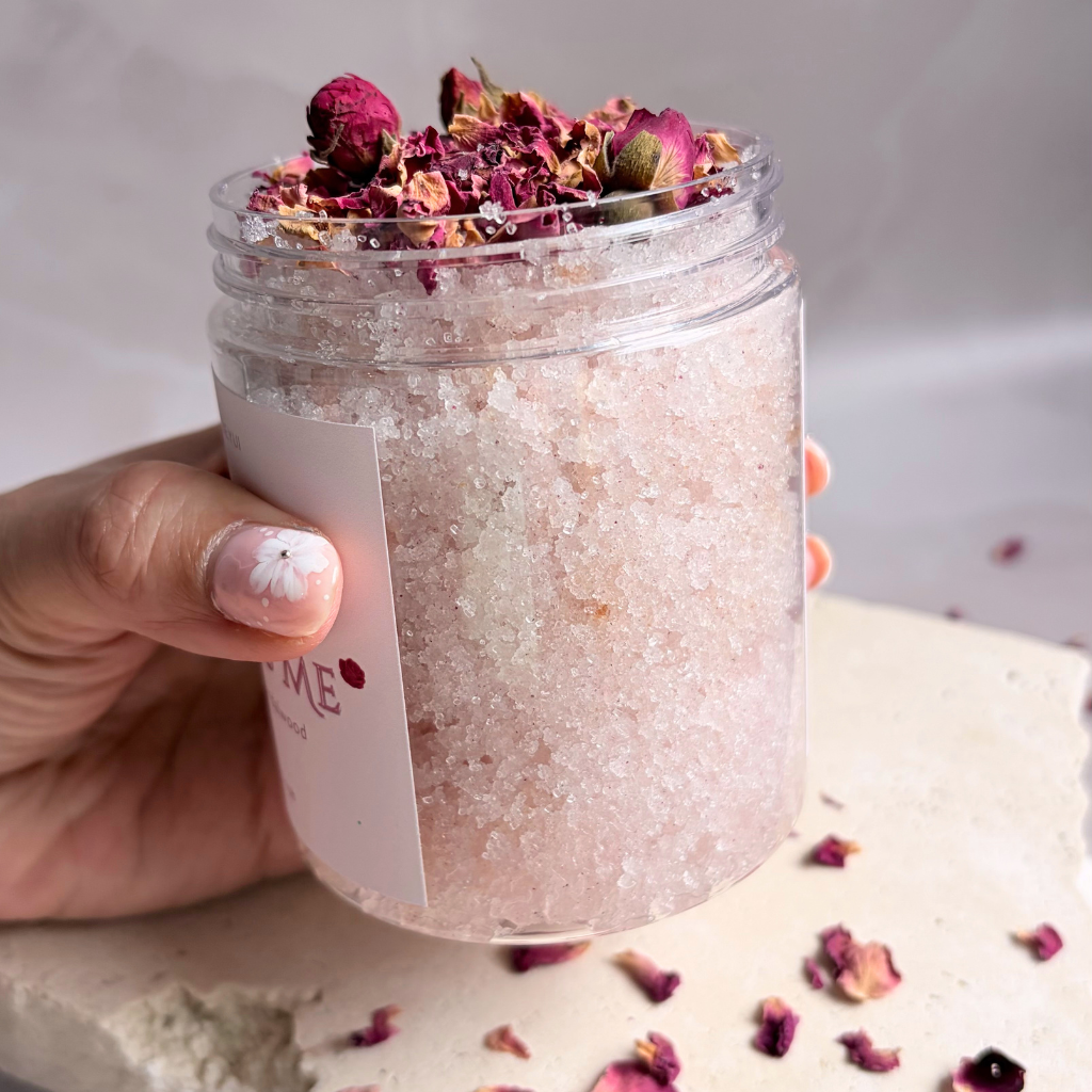 Rose Embrace Sugar Body Scrub | Rose & Sandalwood Exfoliating Body Polish