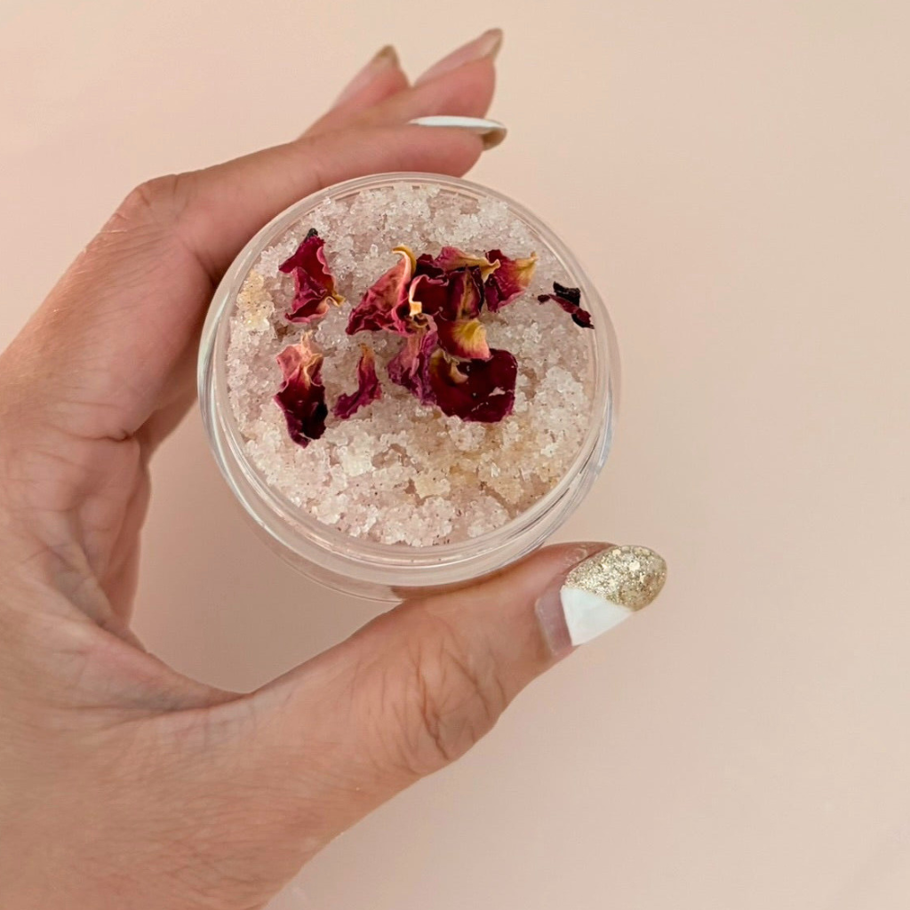 Rose Embrace Sugar Body Scrub | Rose & Sandalwood Exfoliating Body Polish