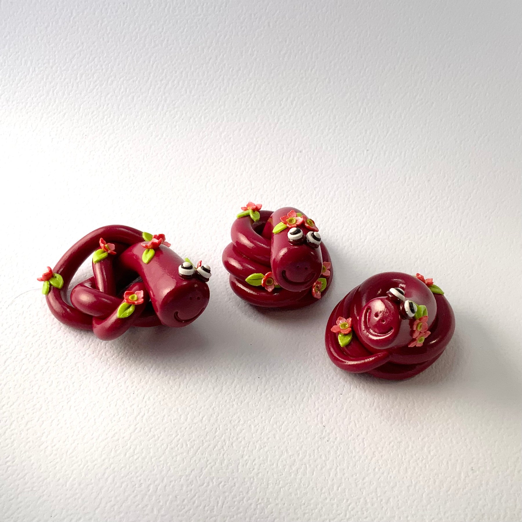 The Slither Squad | Whimsical Handmade Snake Trio Decor