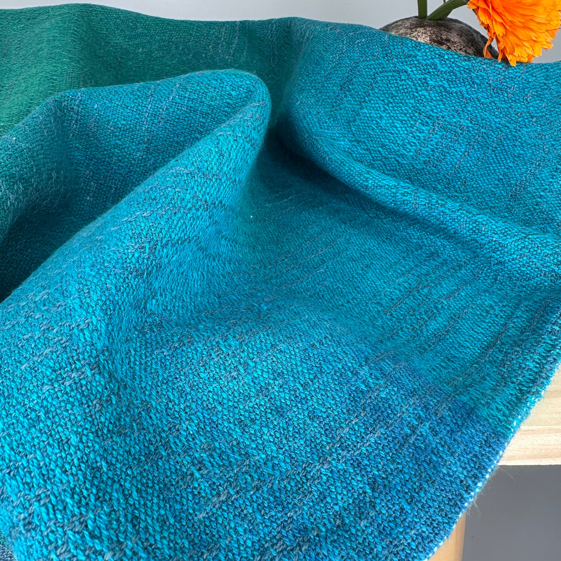 Hand-Dyed and Handwoven Linen/Cotton Tea Towels