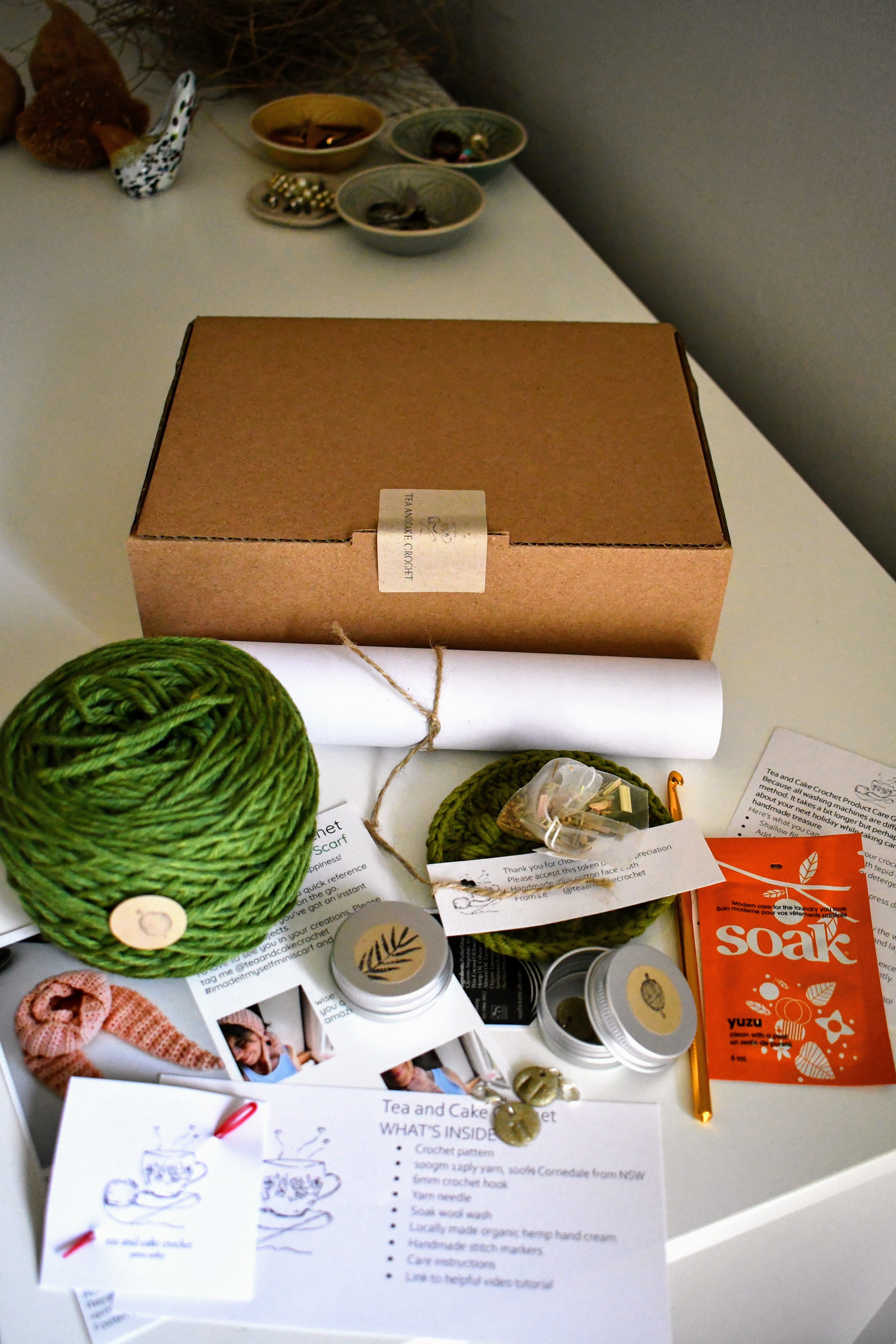 Crochet Kit DIY Beginner Friendly Fun Project Scarf Easy To Learn