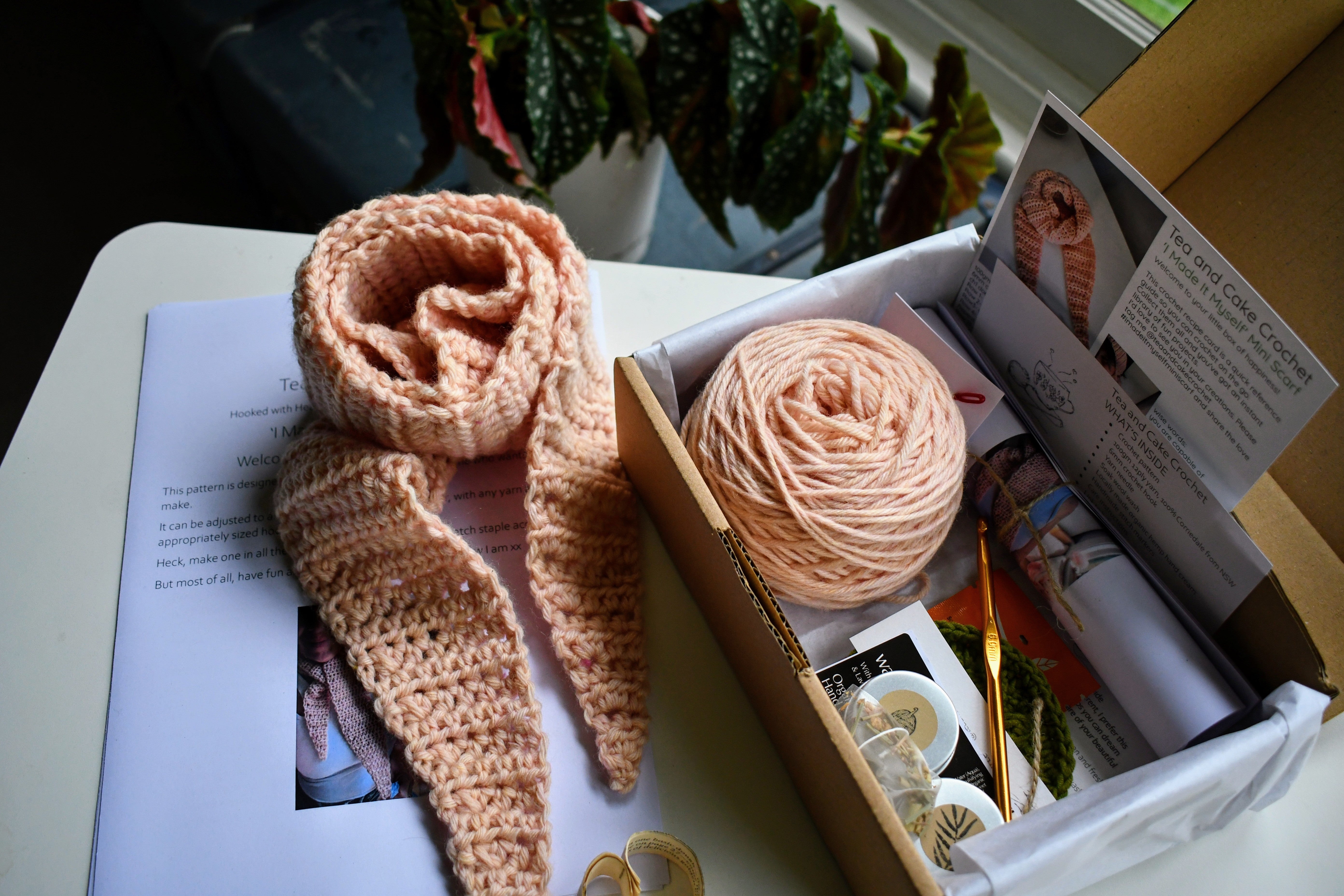 Crochet Kit DIY Beginner Friendly Fun Project Scarf Easy To Learn