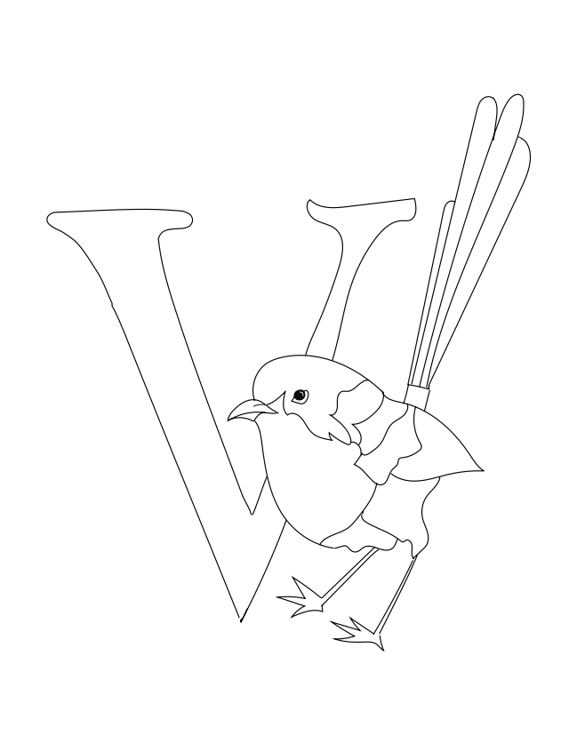 A to Z colouring book PDF