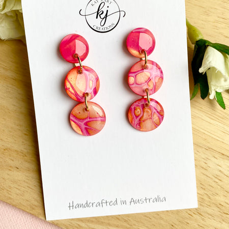 Pretty Artisan Stud Dangle Earrings