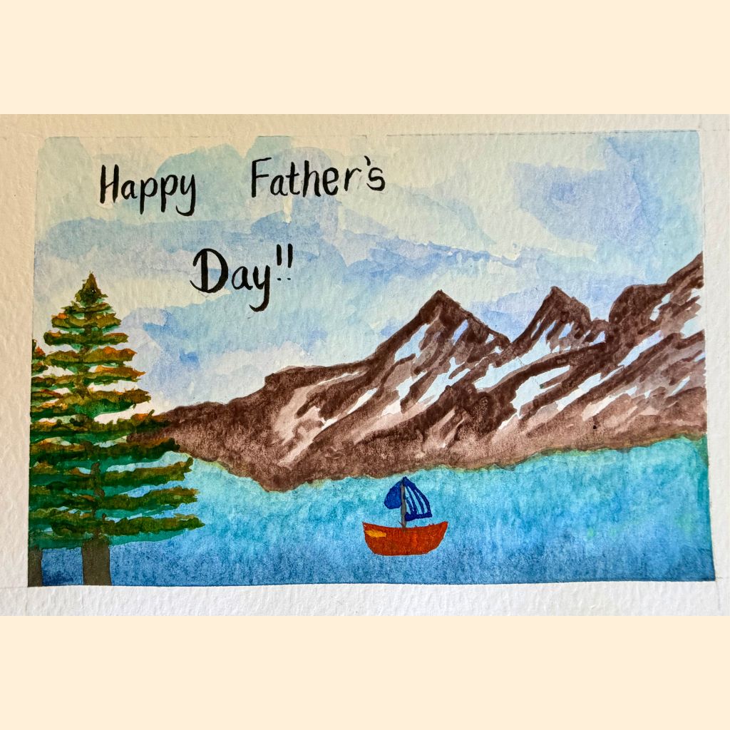 Hand Painted Landscape Greeting Card | Customisable