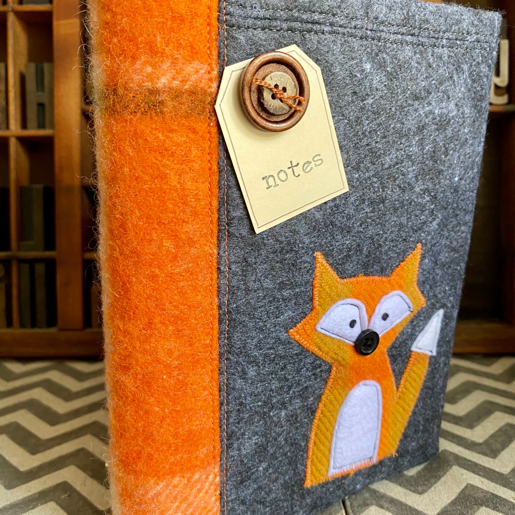 A5 Upcycled Notebook Fox