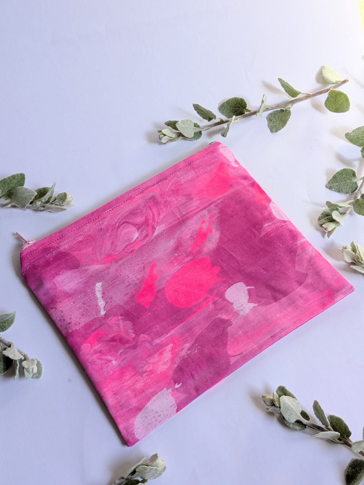 Hand Printed Fabric Pouches