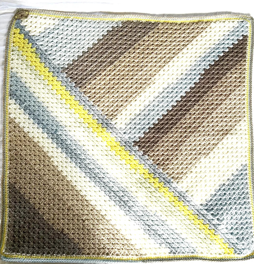 Sunbeam Granny Stripe Baby Blanket or Knee Rug