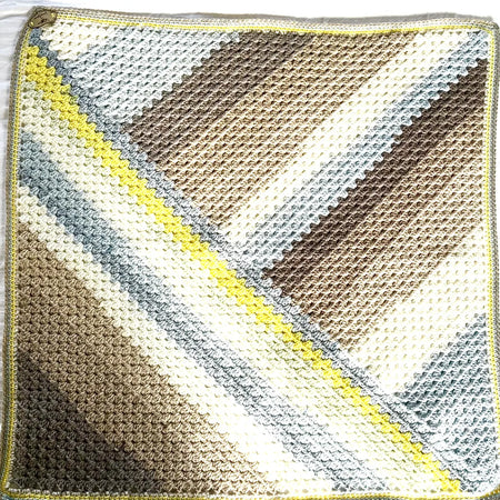 Sunbeam Granny Stripe Baby Blanket or Knee Rug