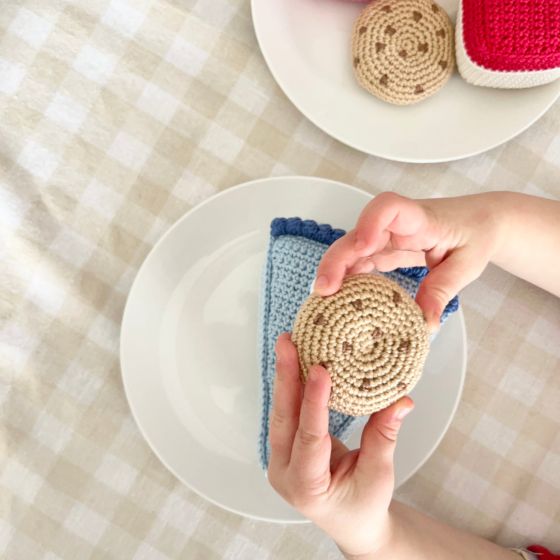Lamington| Cookie | Vanilla slice | Caramel slice | Jelly slice | Crochet Pretend Play Food | Made to Order