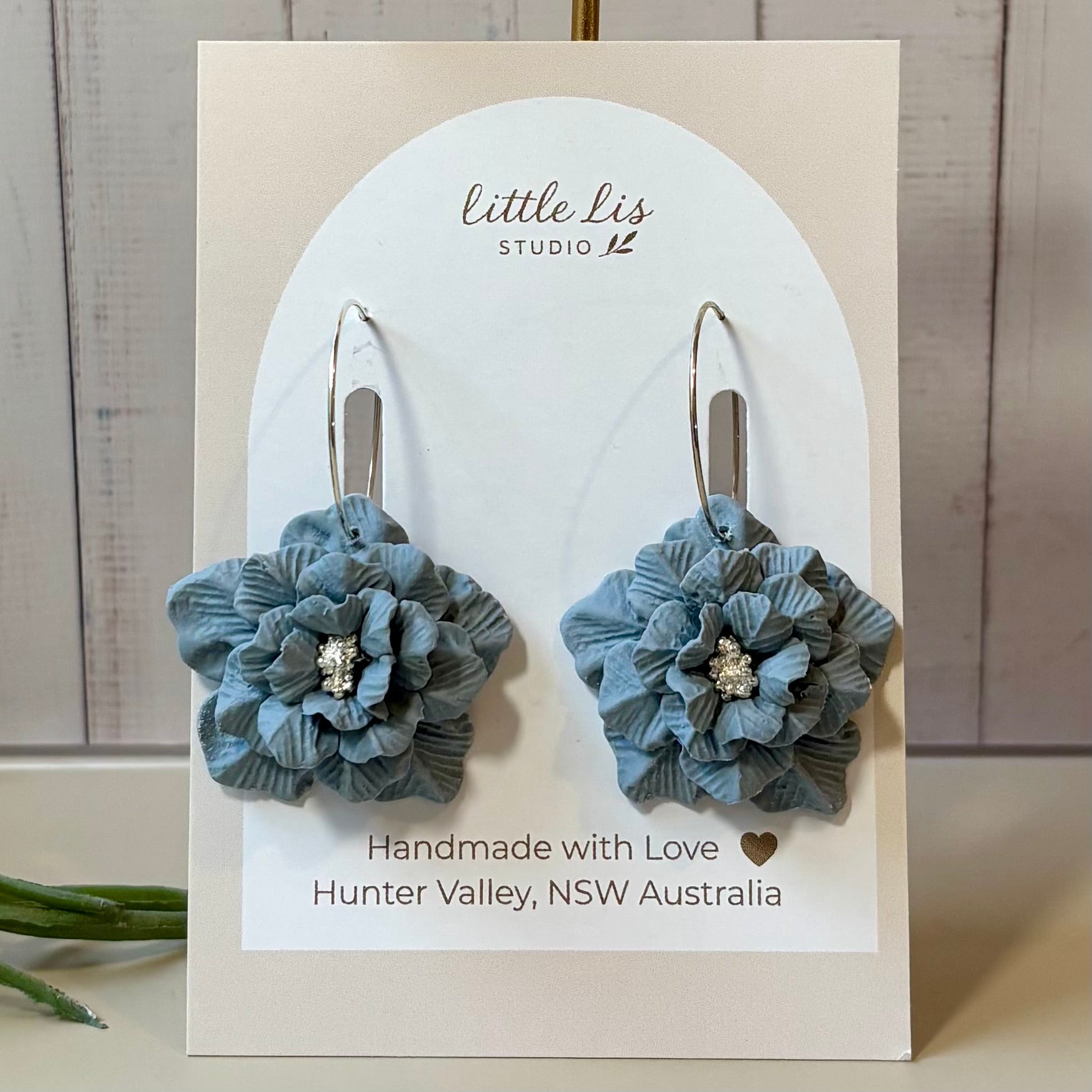 "Tilly" Floral Hoop Earrings