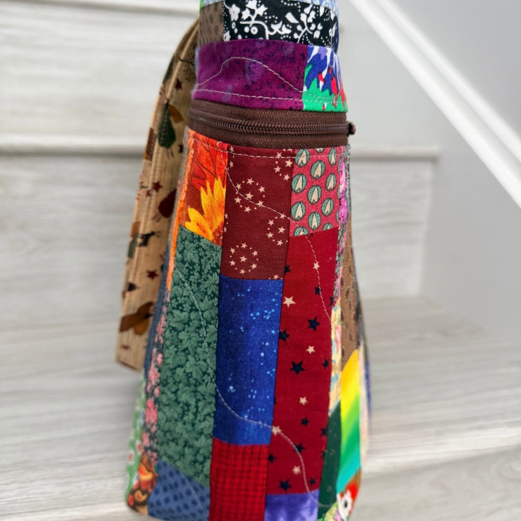 Happy Scrappy Patchwork Tote