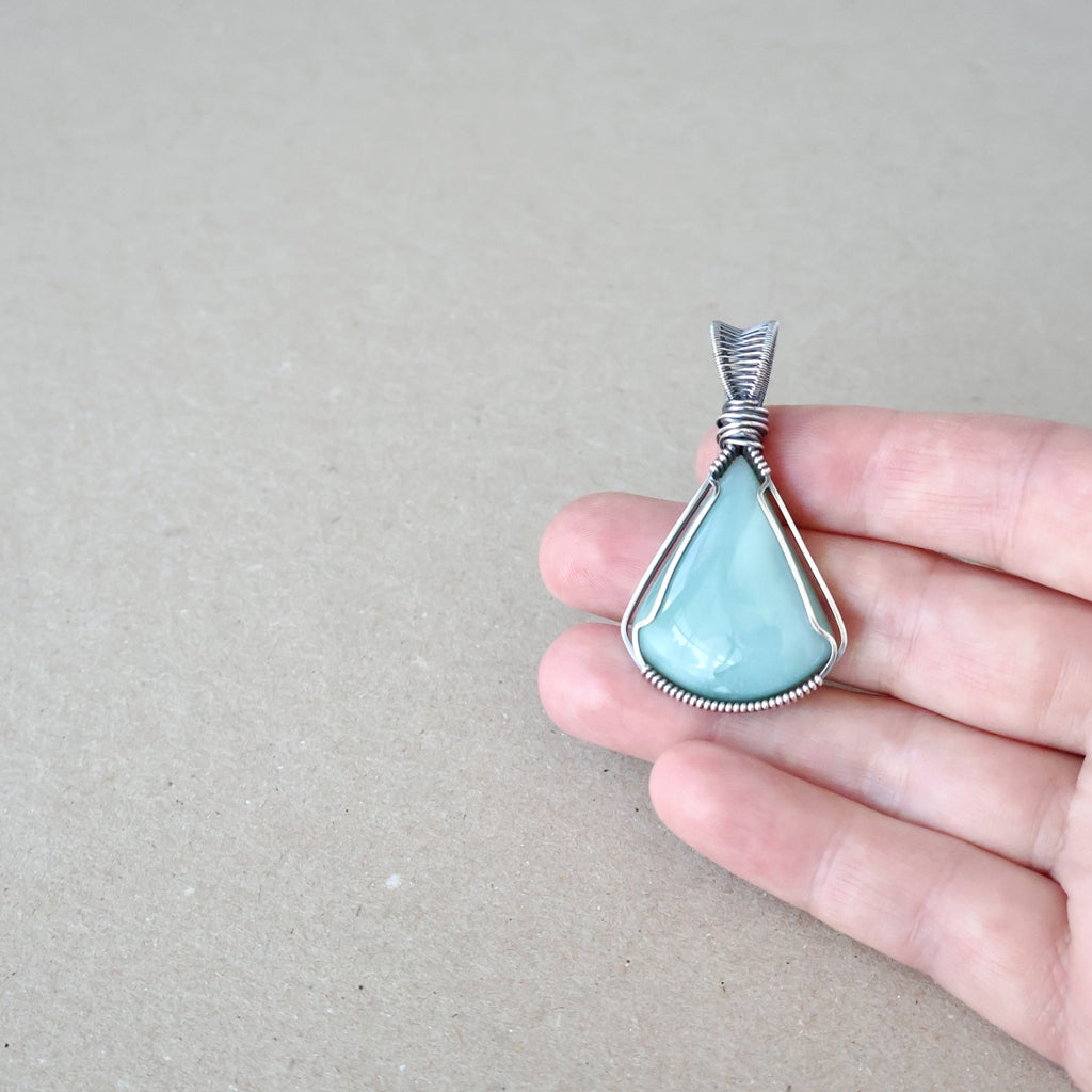 Handcrafted Mtorolite Pendant - Talisman of Calm