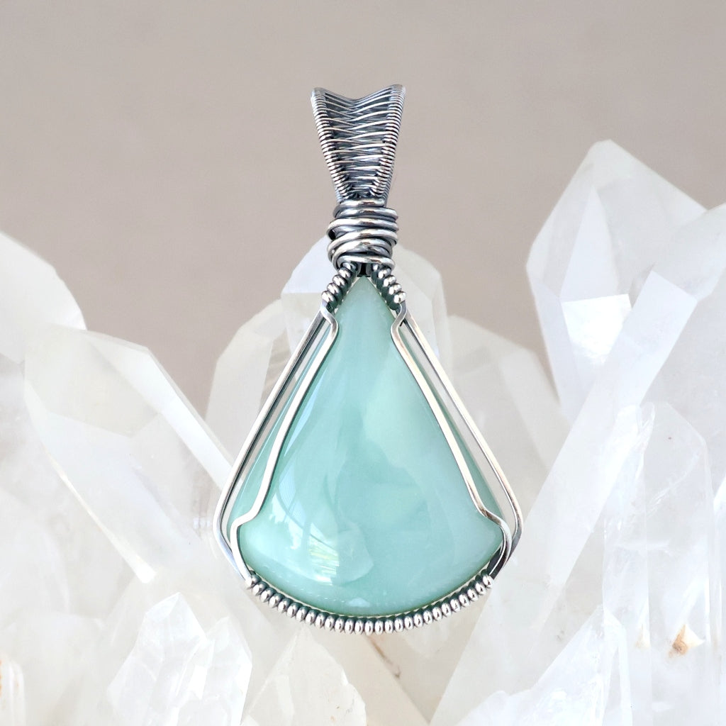 Handcrafted Mtorolite Pendant - Talisman of Calm