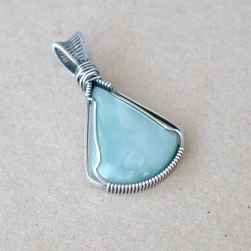 Handcrafted Mtorolite Pendant - Talisman of Calm