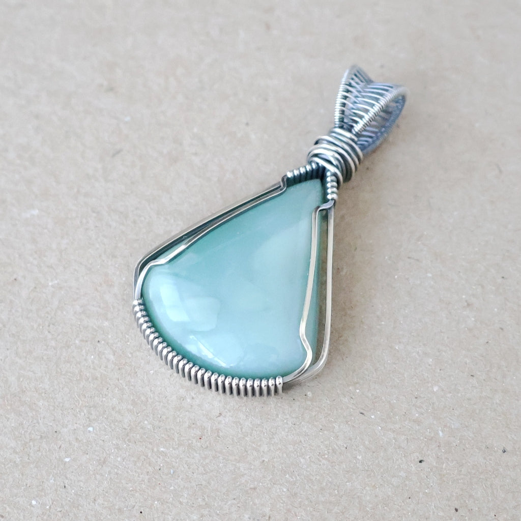 Handcrafted Mtorolite Pendant - Talisman of Calm