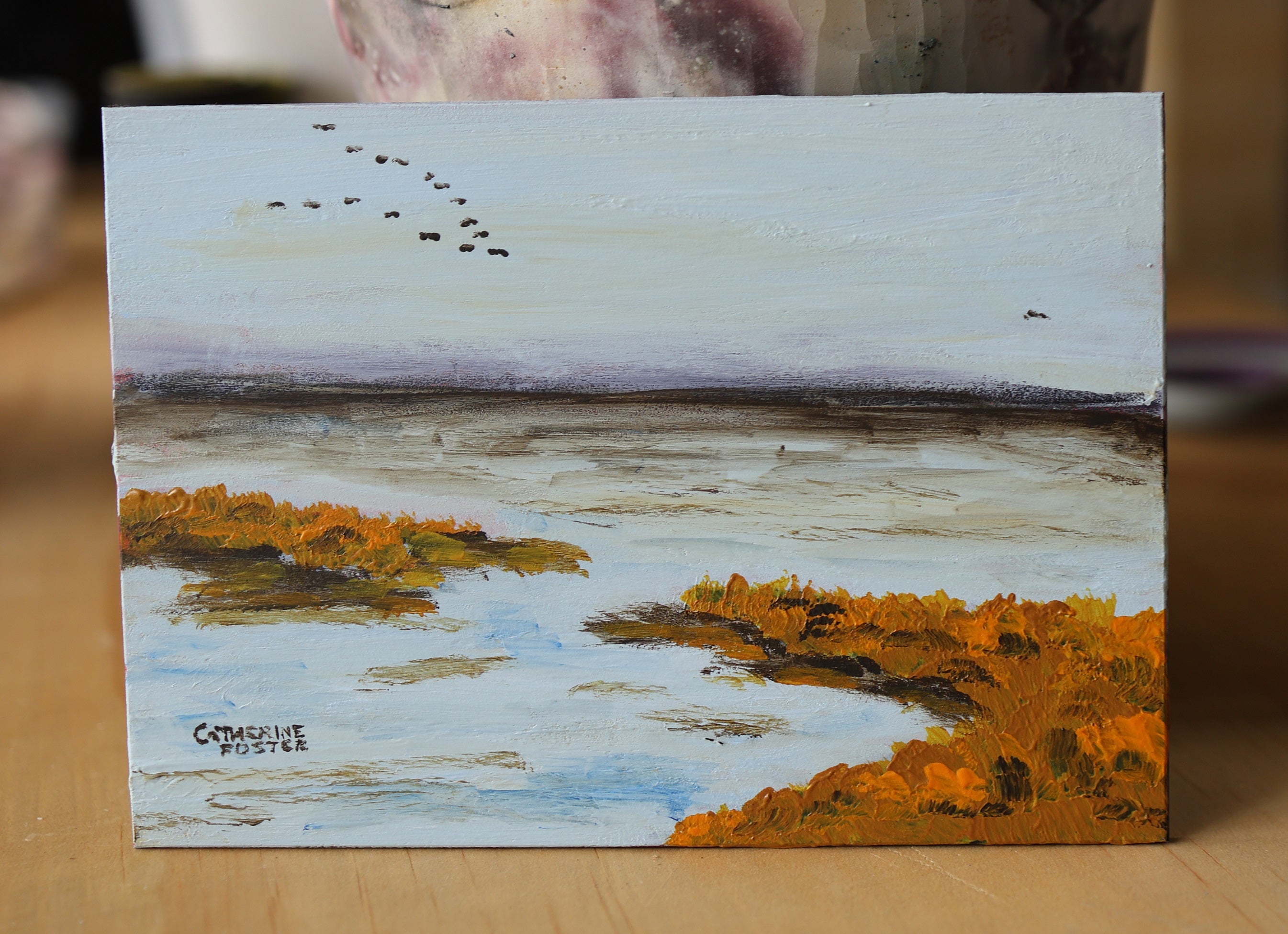 Original Art - Reeds at Riverton Bridge