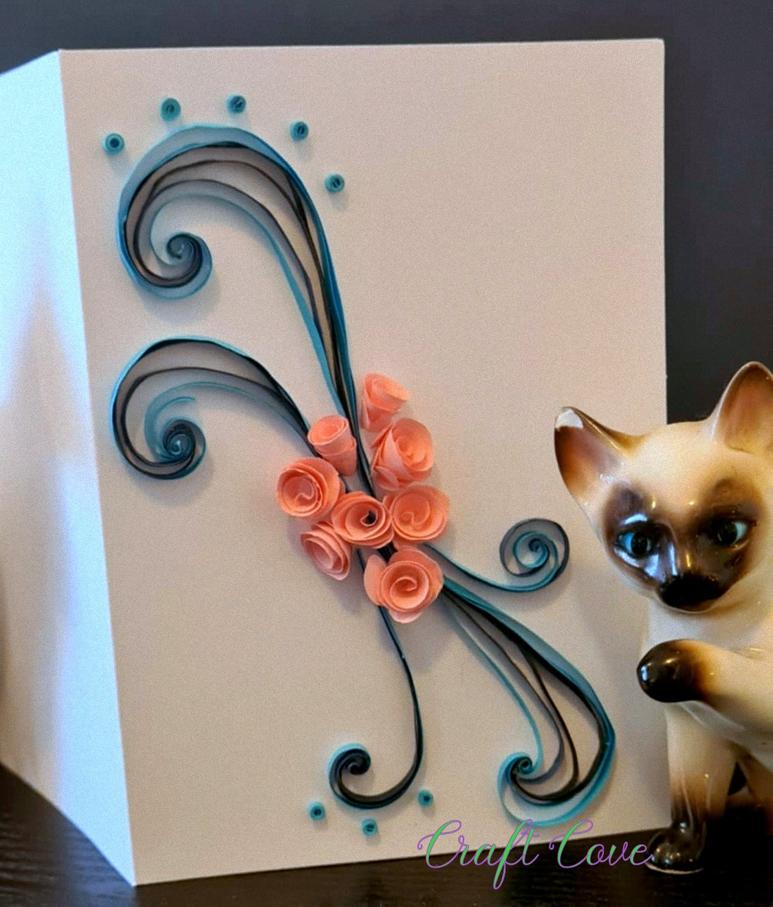 Handmade Quilled Greeting Card – Blank Inside – Choice of 2 Designs