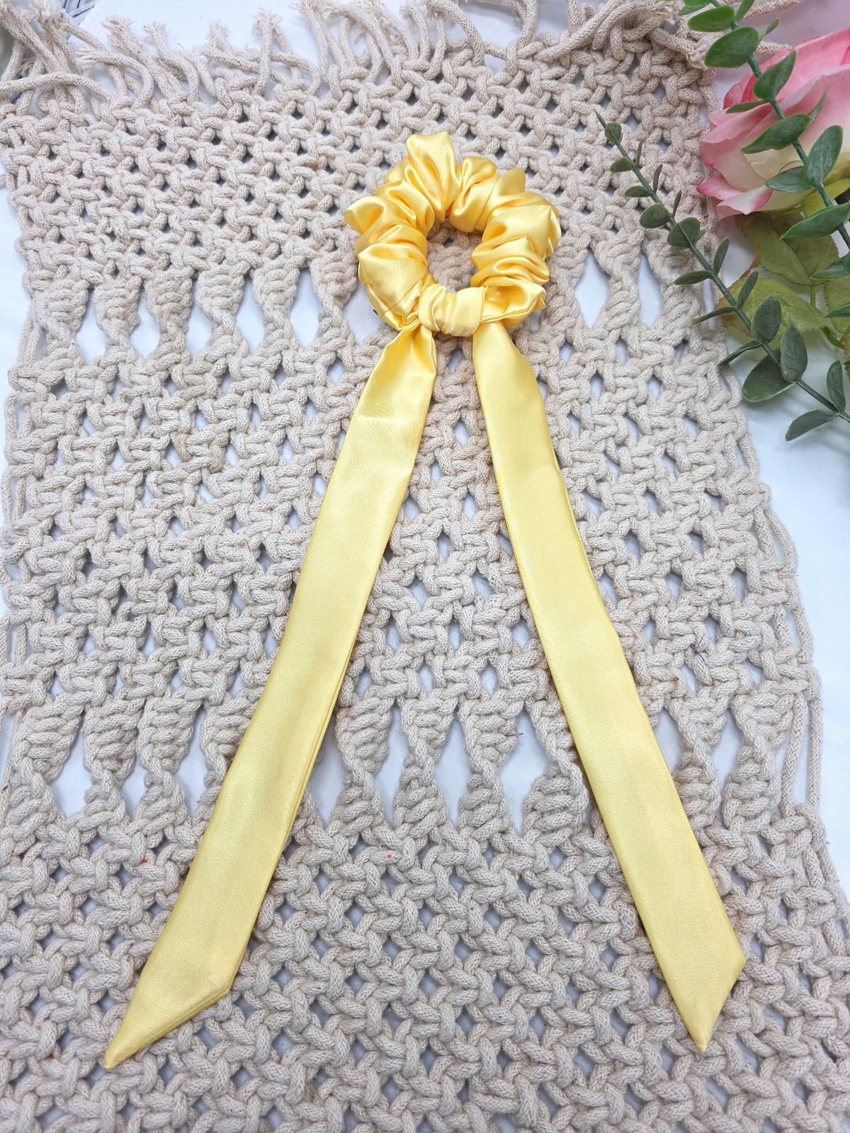Satin Scrunchie Bow