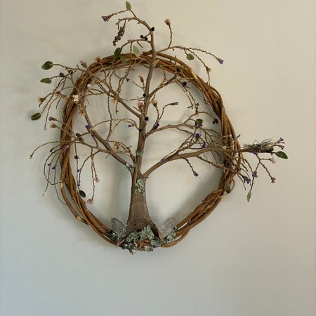 Wreath ~ Tree of Life Wreath with tiny nest (Measures 53cm x 50cm)