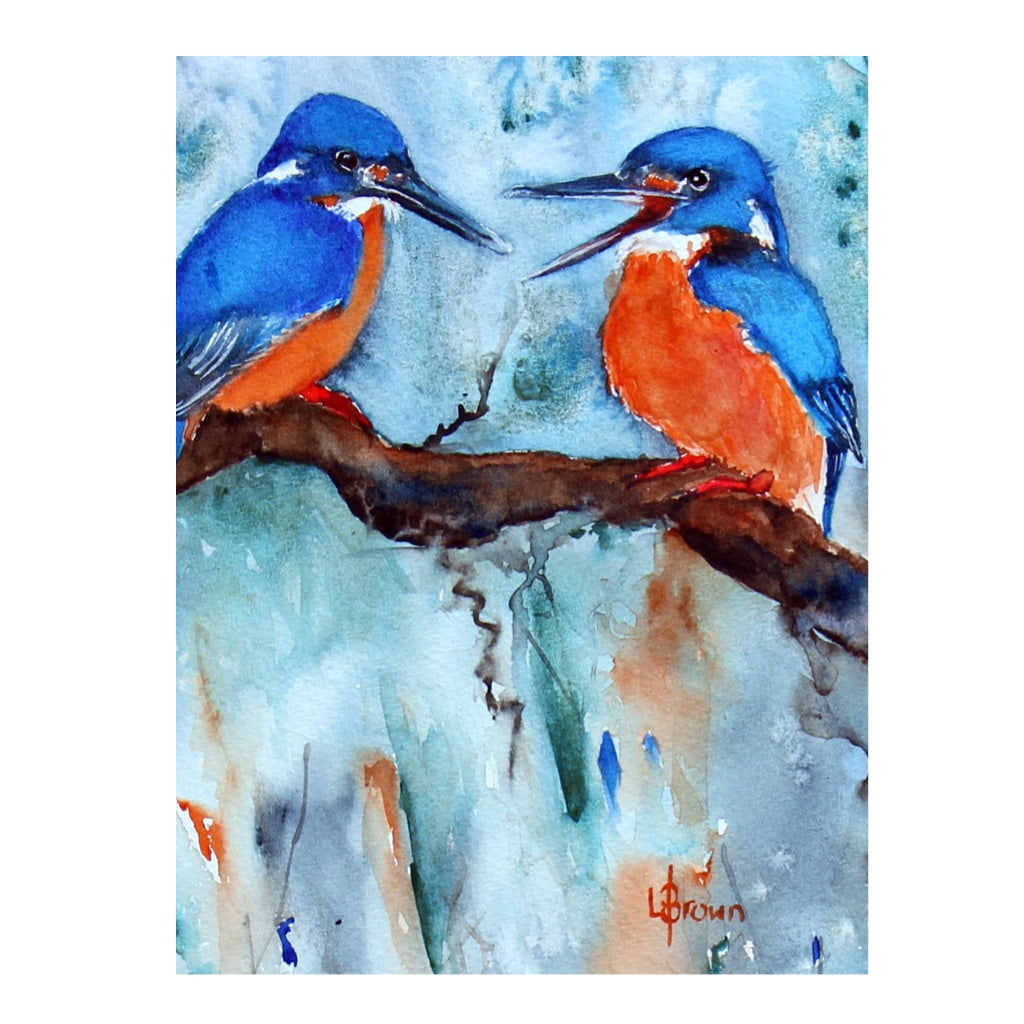 Mini Me #213 Kingfisher Original Watercolour Painting