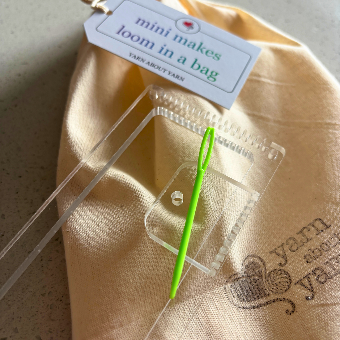 Mini Makes Loom In A Bag - Weaving Loom and Tools - DIY Craft Kit