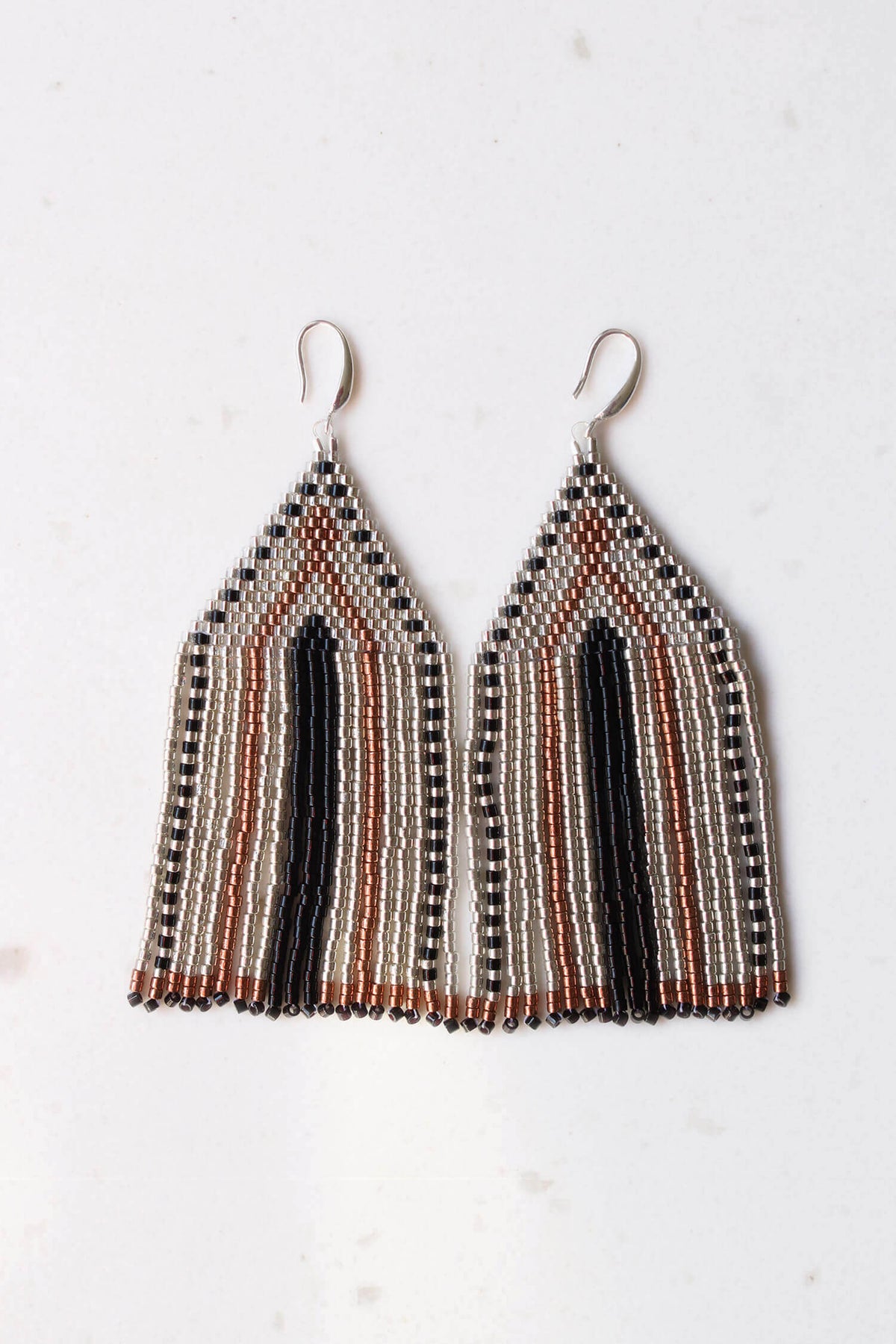 Desert Bloom Beaded Drop Earrings