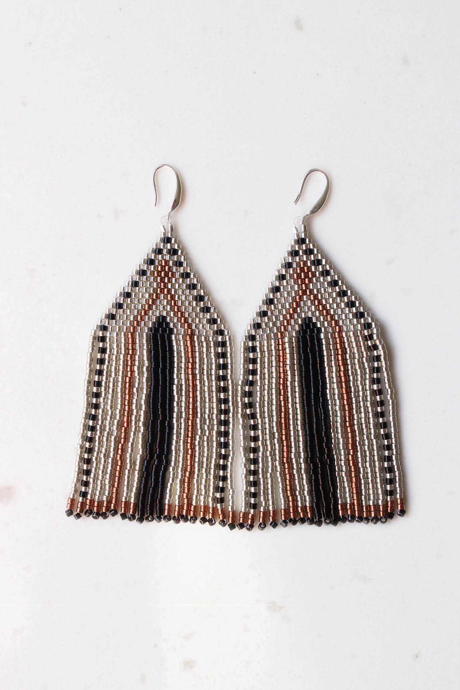 Desert Bloom Beaded Drop Earrings