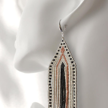 Desert Bloom Beaded Drop Earrings