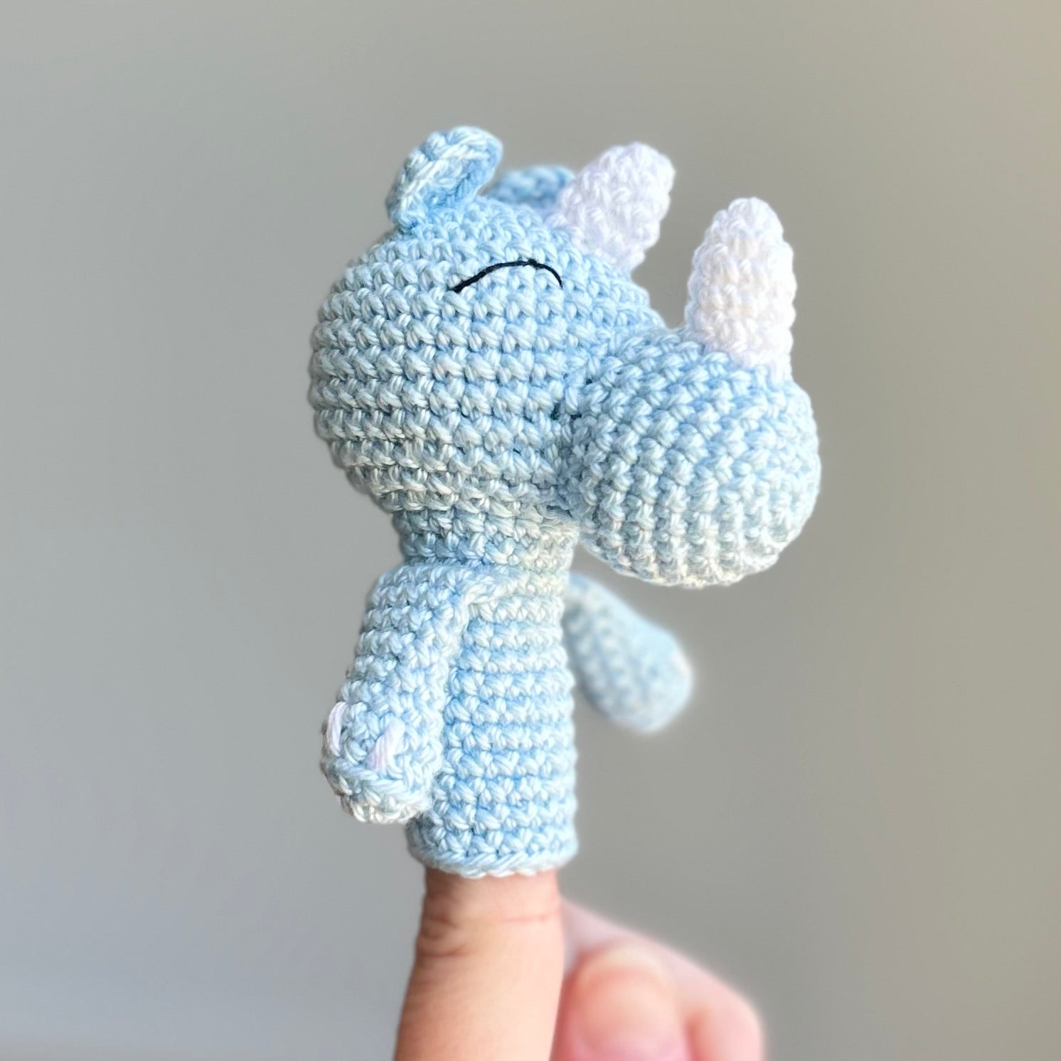 Crochet Safari Animal Finger Puppet Set | Made to Order