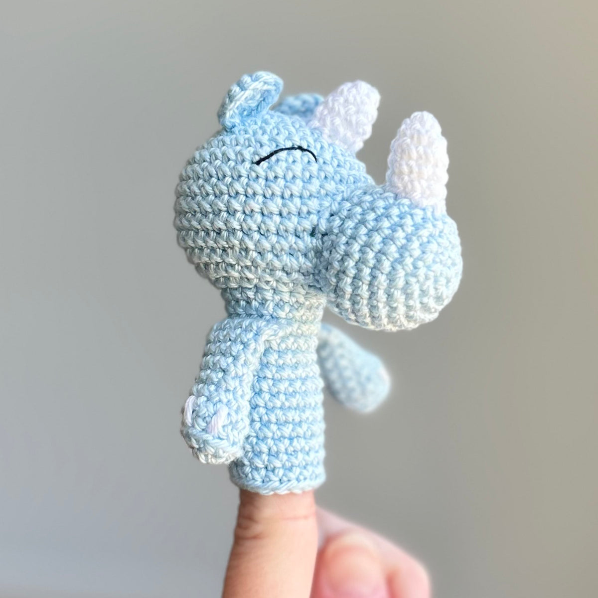 Crochet Safari Animal Finger Puppet Set | Made to Order
