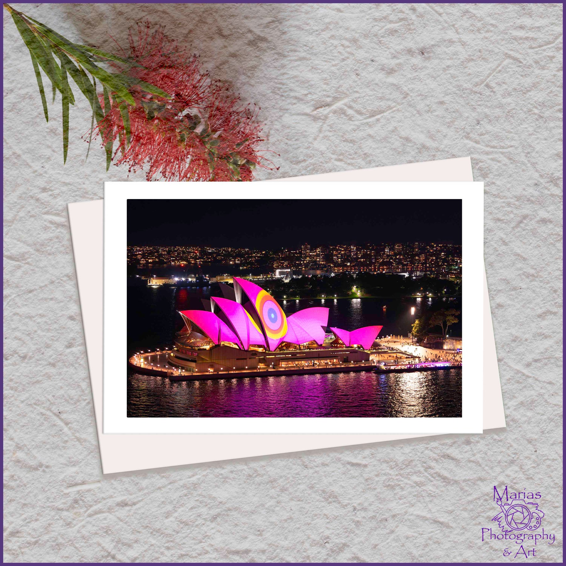 Blank Greeting Card - Vivid 2025, Sydney series