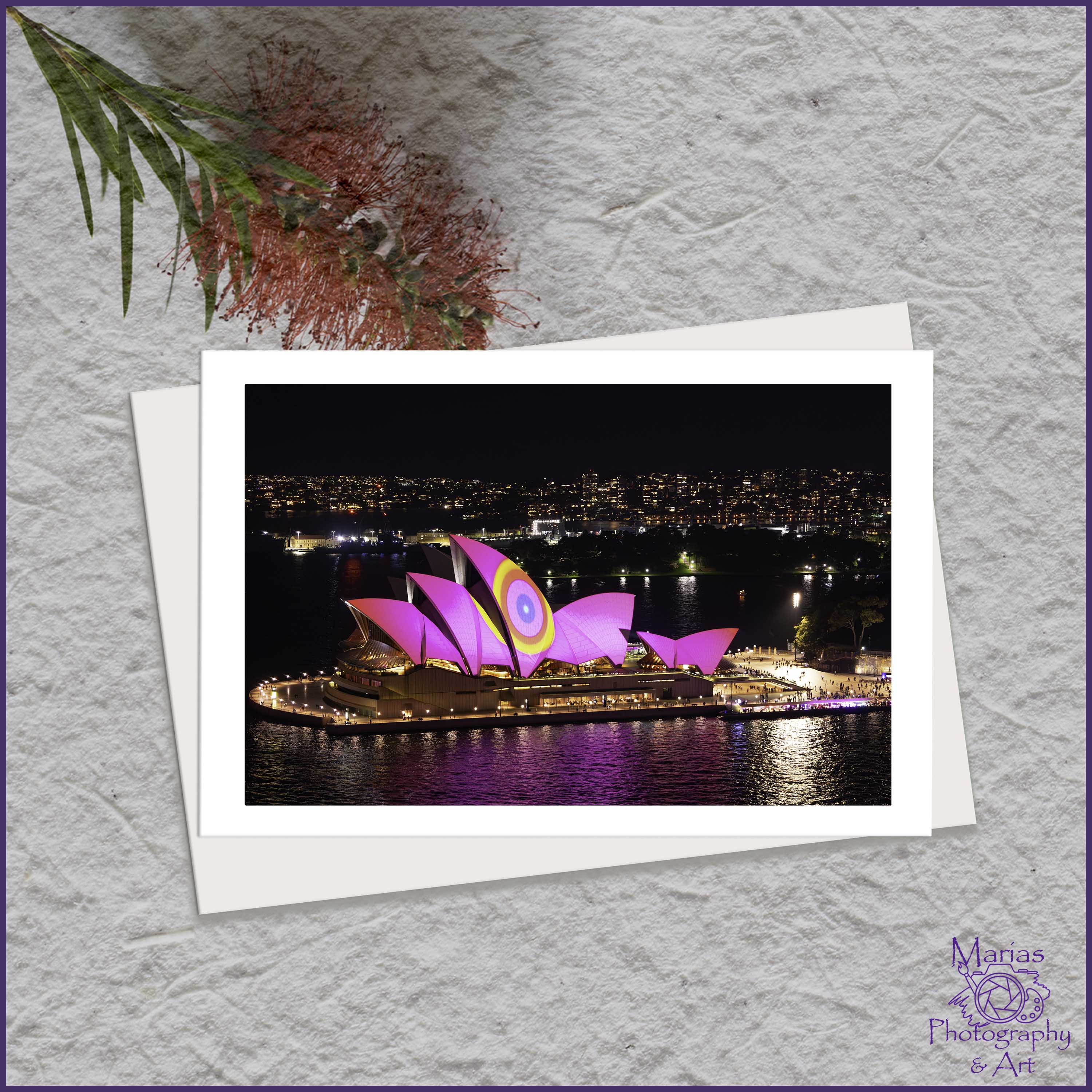 Blank Greeting Card - Vivid 2025, Sydney series