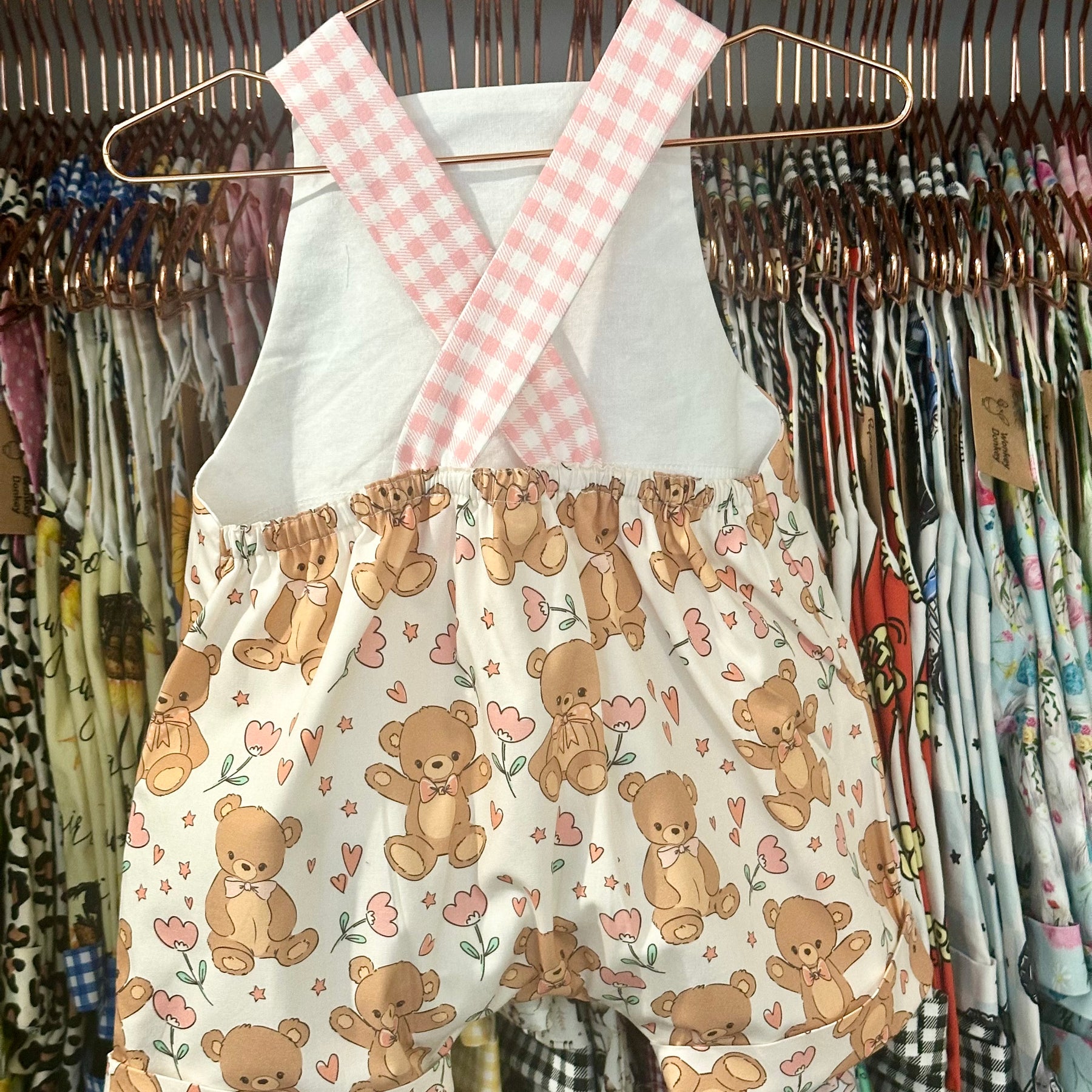 Teddy Bear Handmade Overalls | Adventure Collection