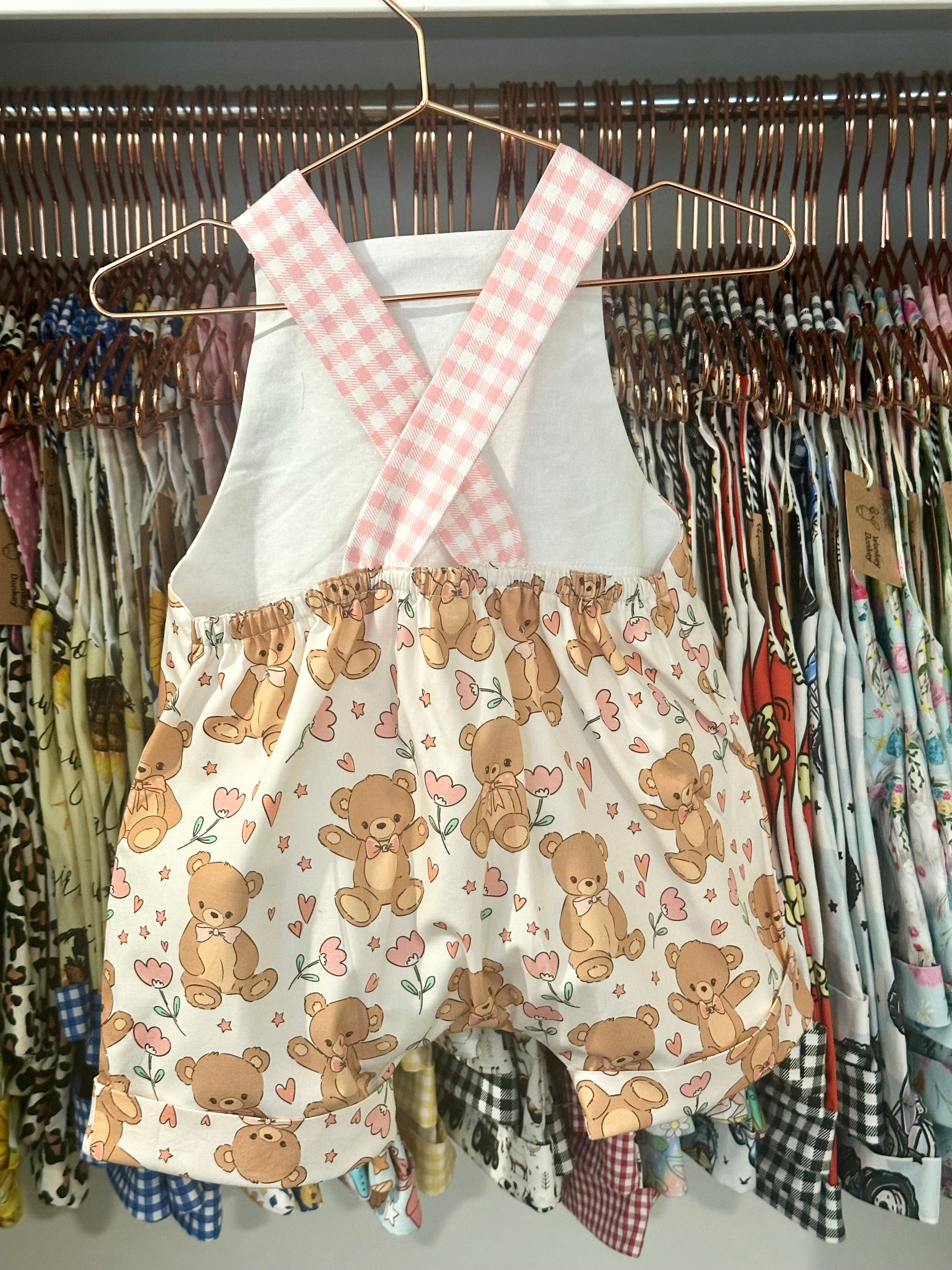 Teddy Bear Handmade Overalls | Adventure Collection