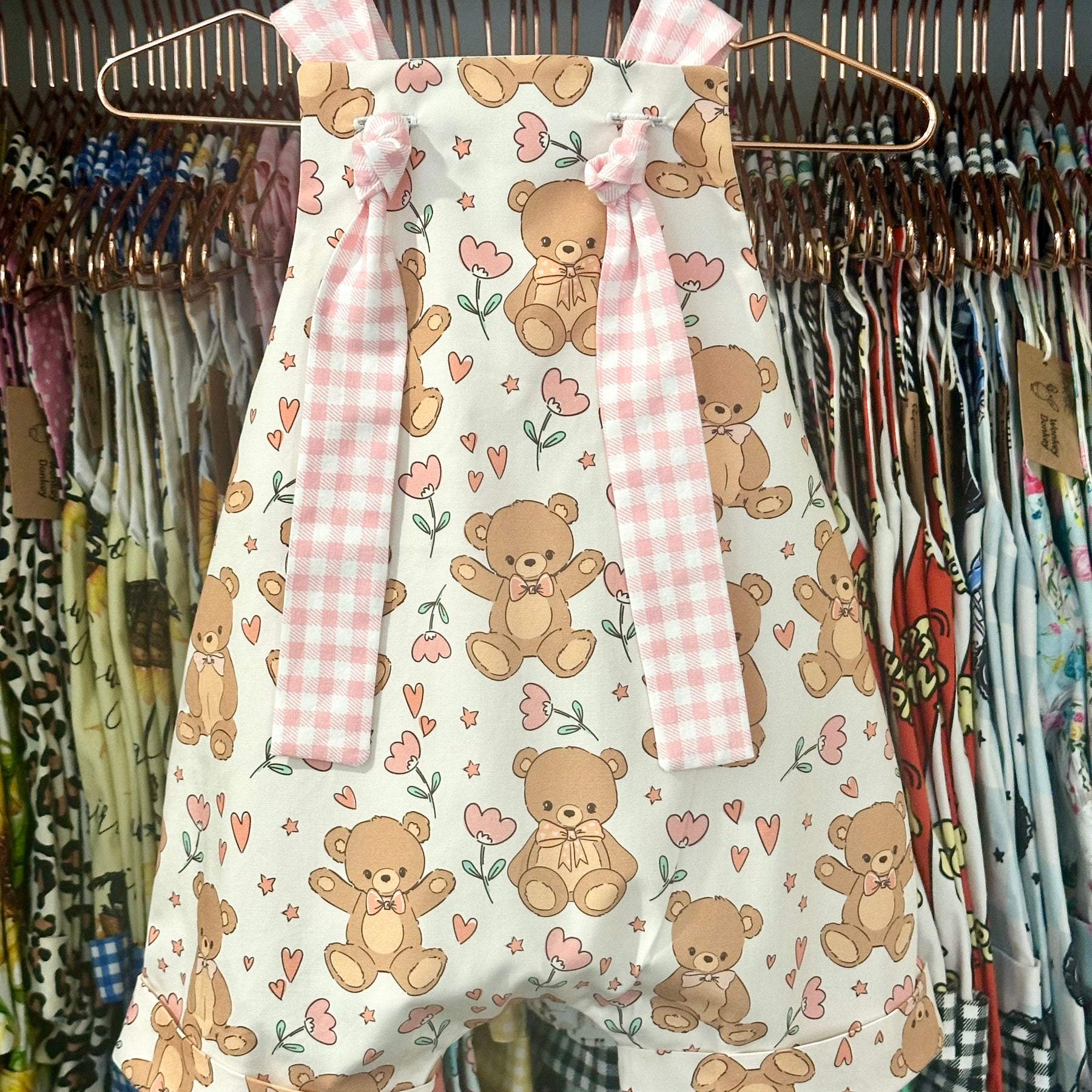 Teddy Bear Handmade Overalls | Adventure Collection