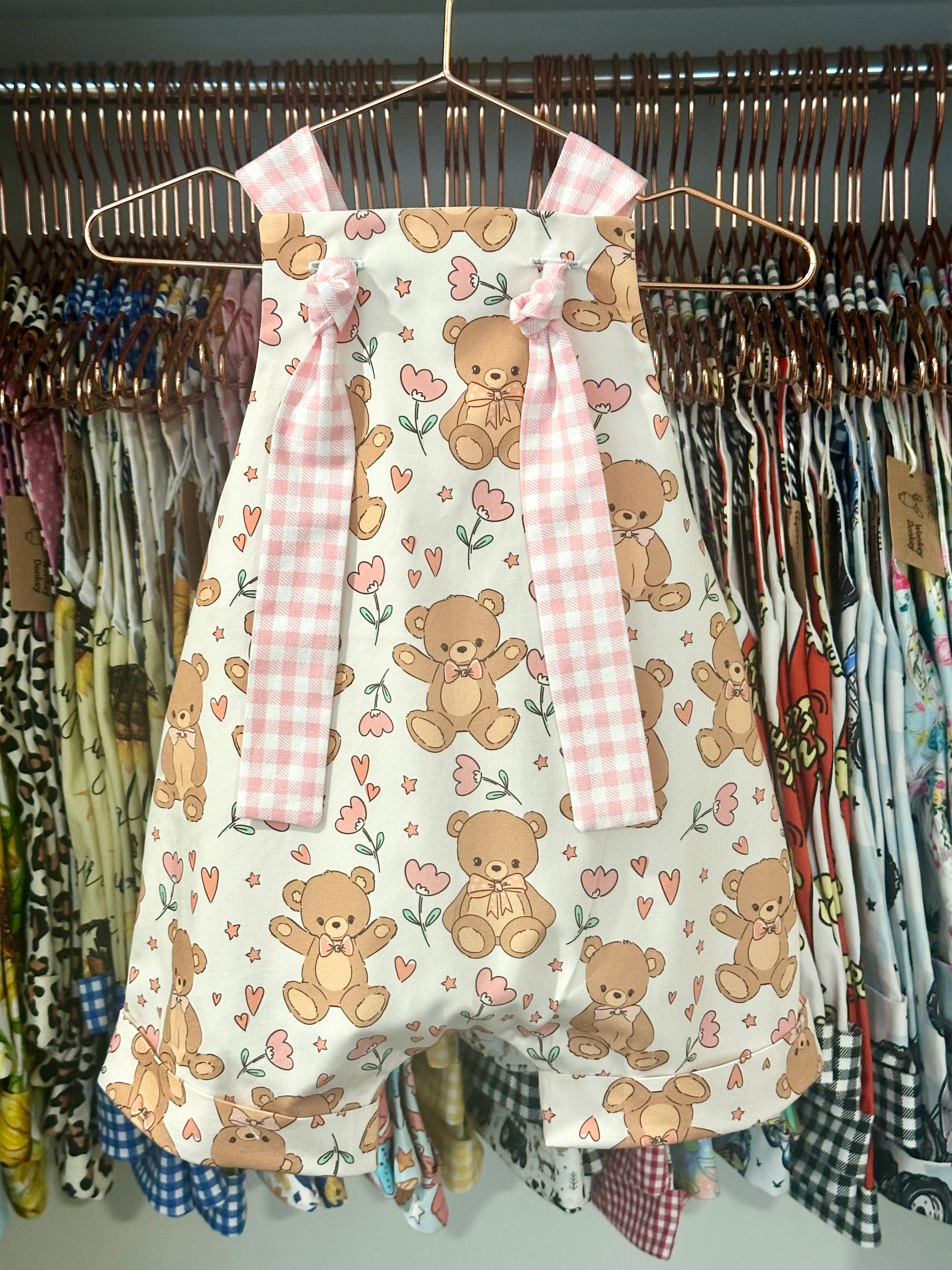 Teddy Bear Handmade Overalls | Adventure Collection